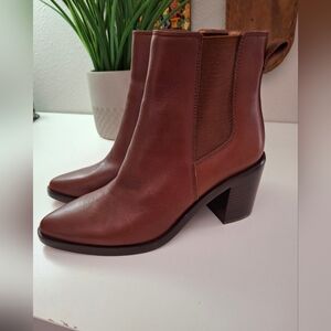 Madewell Brown Leather Booties
